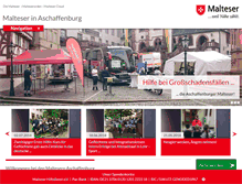 Tablet Screenshot of malteser-aschaffenburg.de